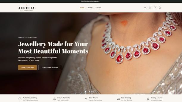 Jewells — website screenshot