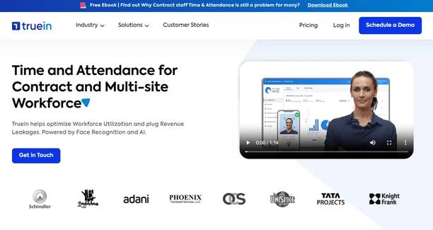 Truein — website screenshot
