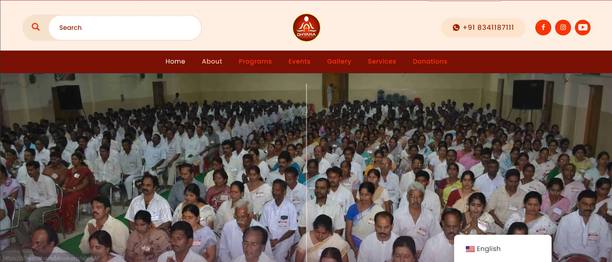 Dhyana Foundation — website screenshot