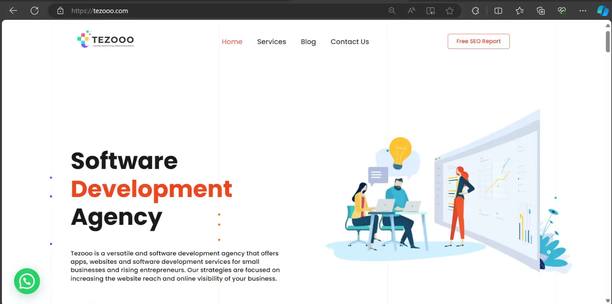 Tezooo — website screenshot