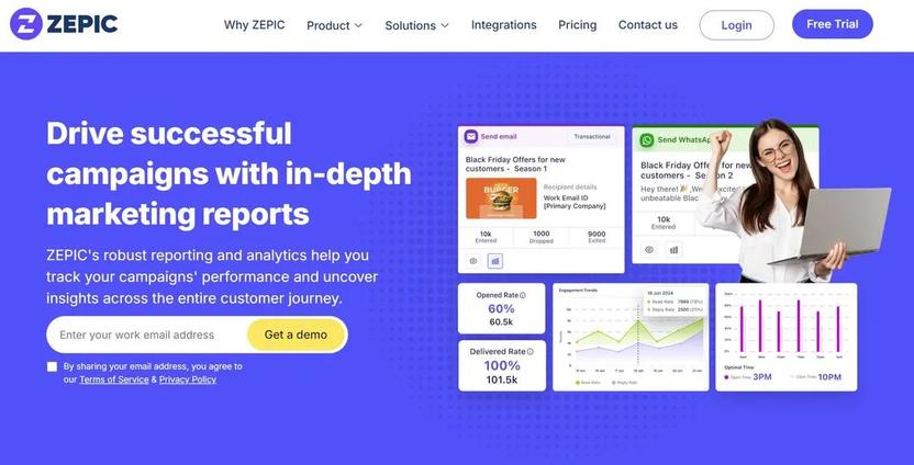 Zepic website screenshot
